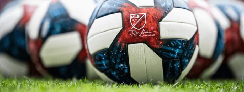 A point formation of soccer balls