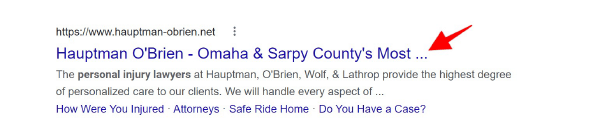 Screenshot of Google Search result showing truncated title
