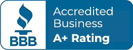 BBB Accredited Business A+ rating badge